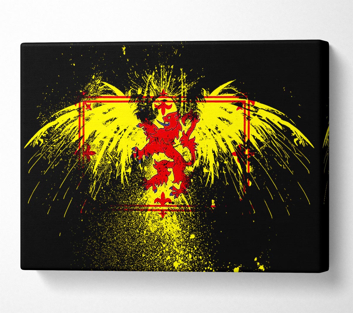 Welsh Flag Eagle Canvas Wall Art