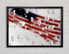 American Flag Droplet Framed Wall Art