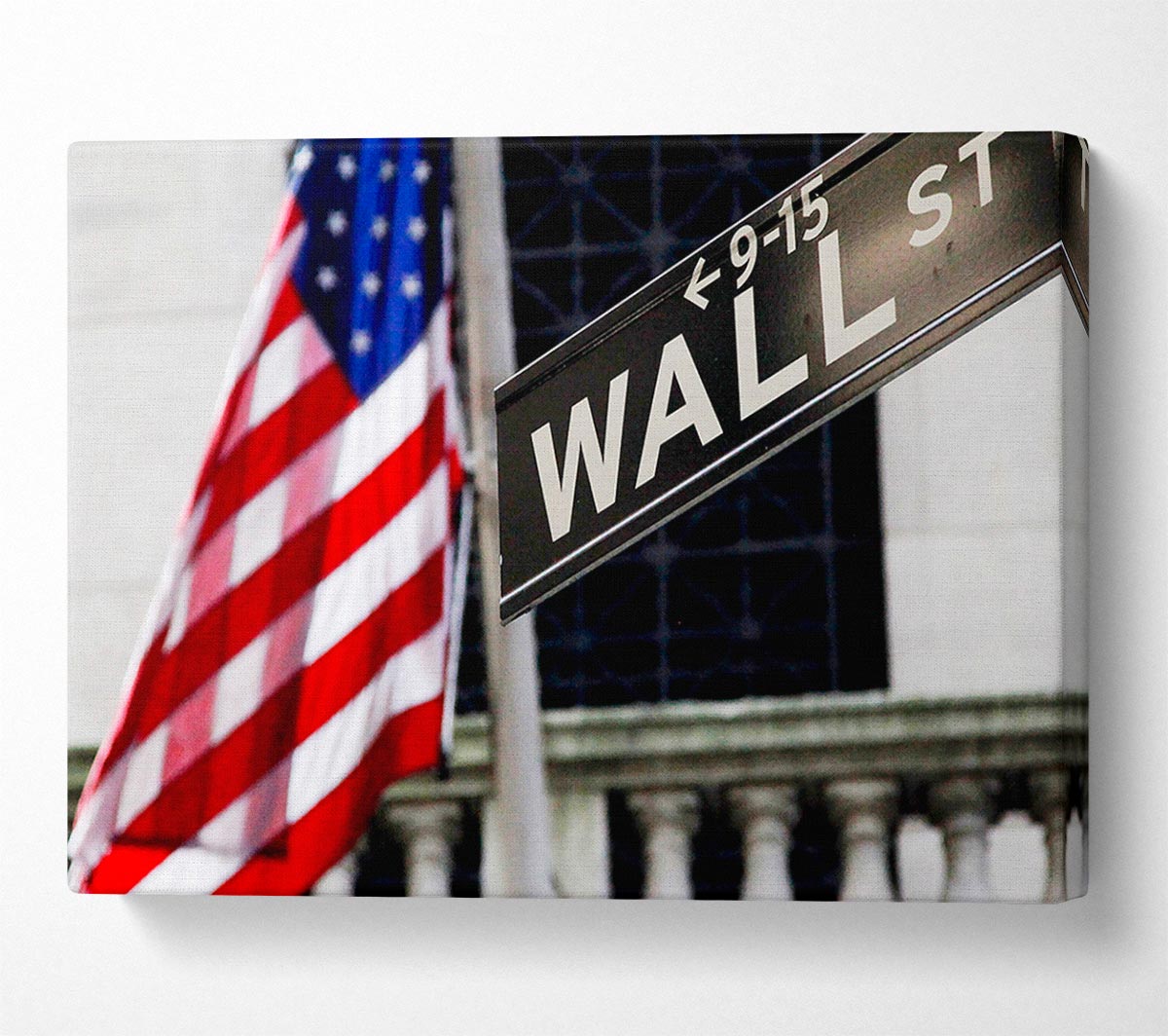 Wall Street Flag Canvas Wall Art
