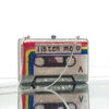 Cassette Tape Clutch Women Crystal Evening Bag