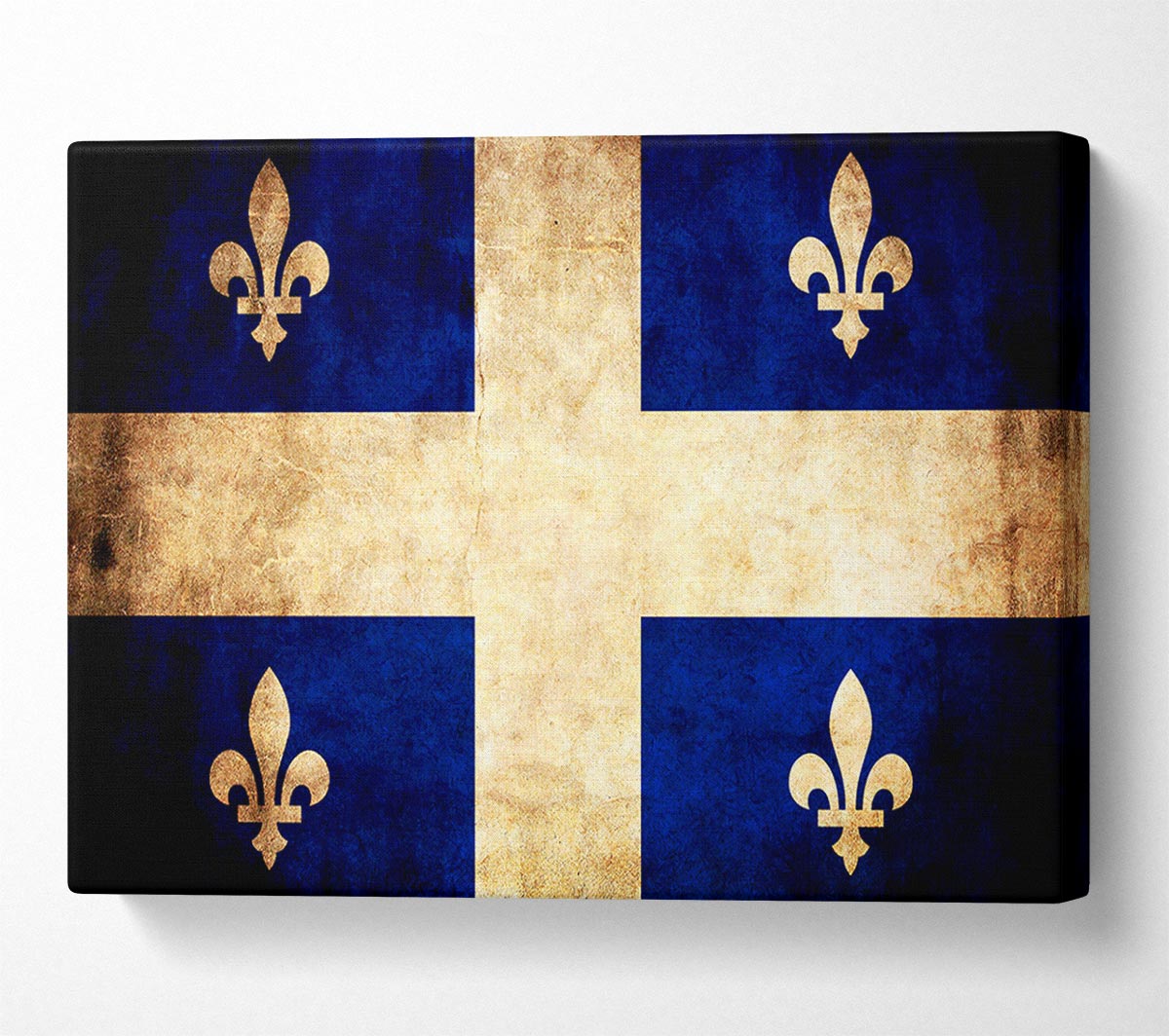 Canada Quebec Flag Canvas Wall Art