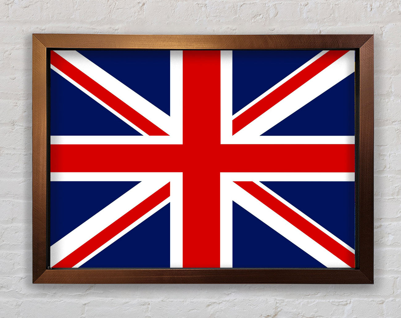 British Straight Flag Framed Wall Art