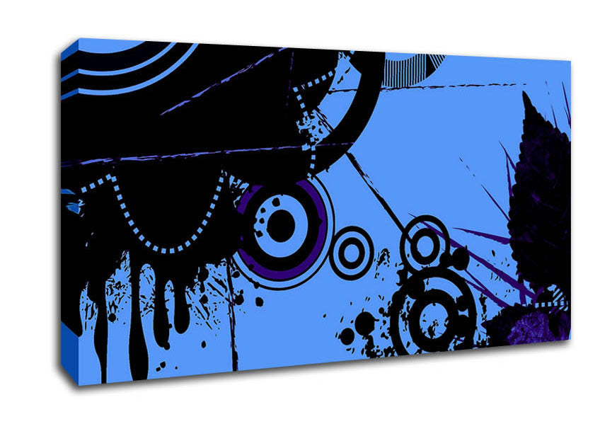 Melting Circles Canvas Wall Art