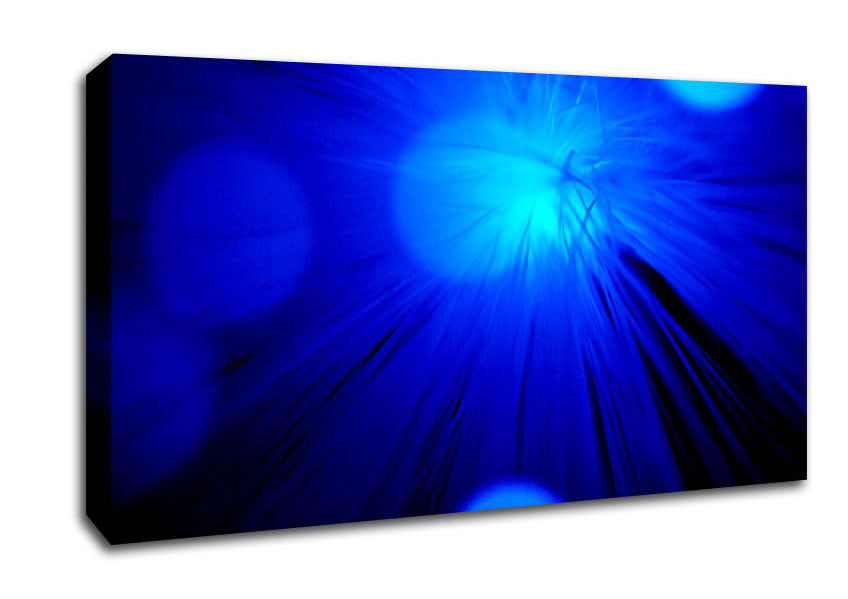 Blue Spot Lights Canvas Wall Art