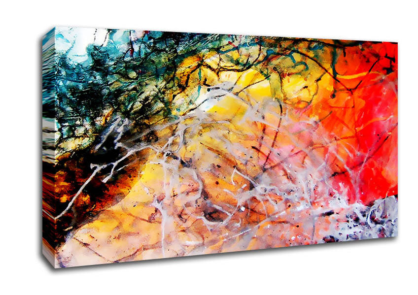 Illusive Rainbow Trees Canvas Wall Art