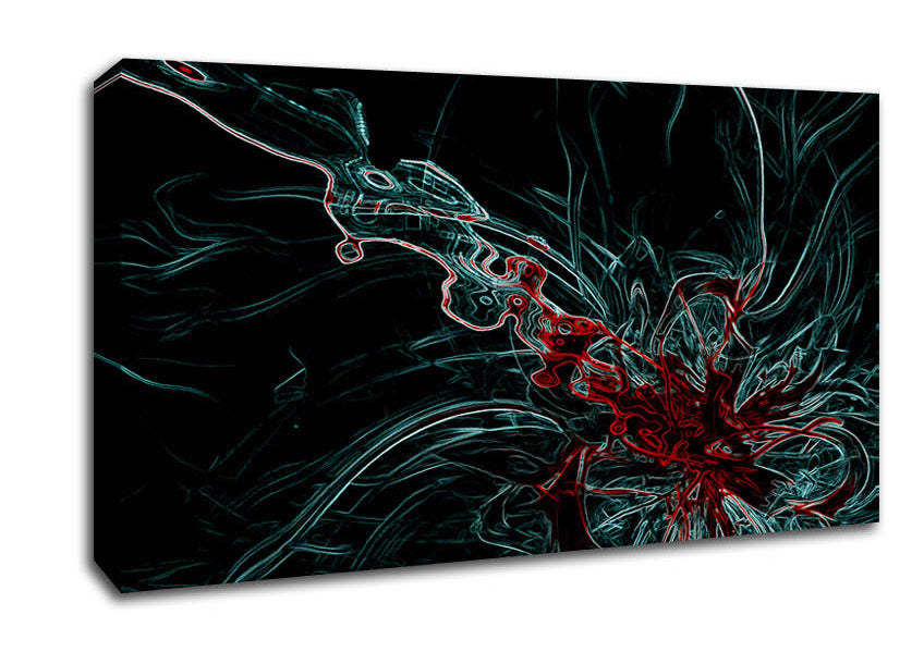 Infusion Red Canvas Wall Art