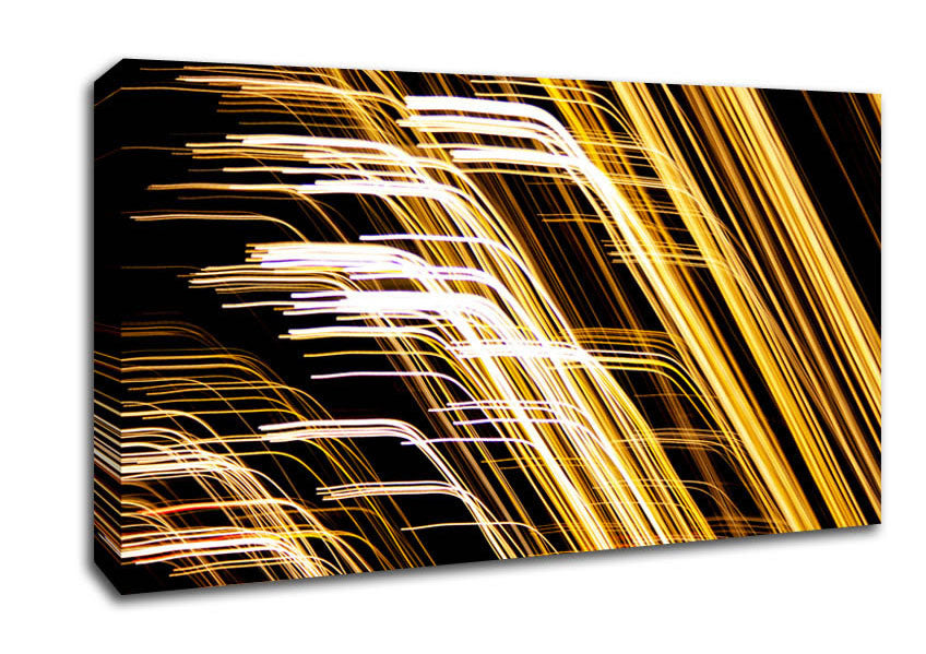 Intense Golden Light Canvas Wall Art