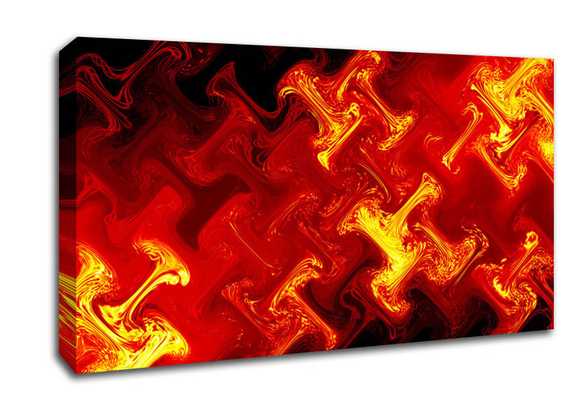 Lava Patterns Canvas Wall Art