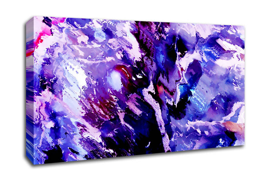 Lilac Nebular Canvas Wall Art
