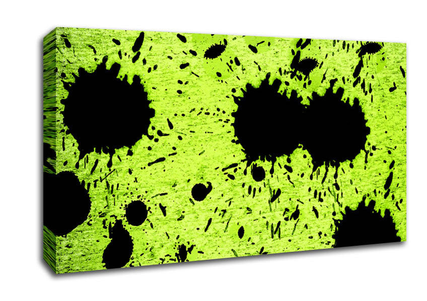 Lime Green Fury Canvas Wall Art