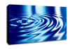 Liquid Blue Ripples Canvas Wall Art