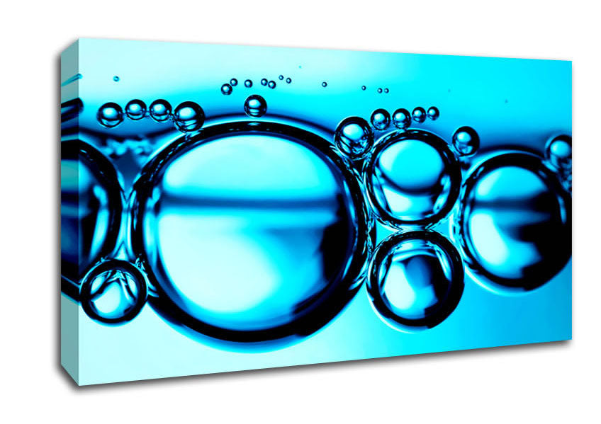 Liquid Bubbles Canvas Wall Art