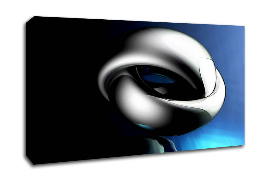 Liquid Knot Blue Canvas Wall Art