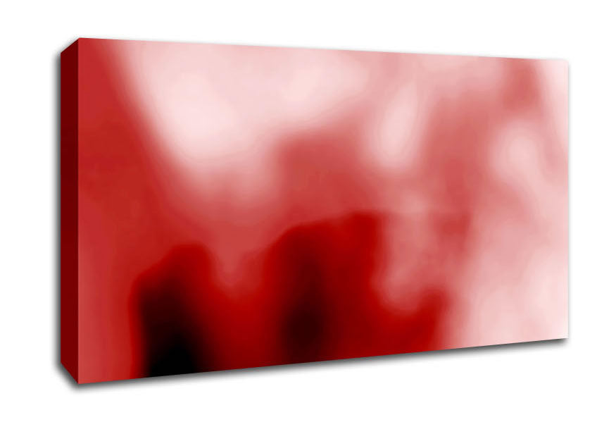 Misty Red Canvas Wall Art