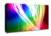 Neon Heart Canvas Wall Art