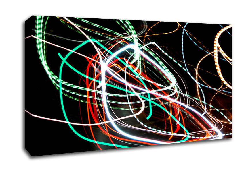Neon Rainbow Canvas Wall Art