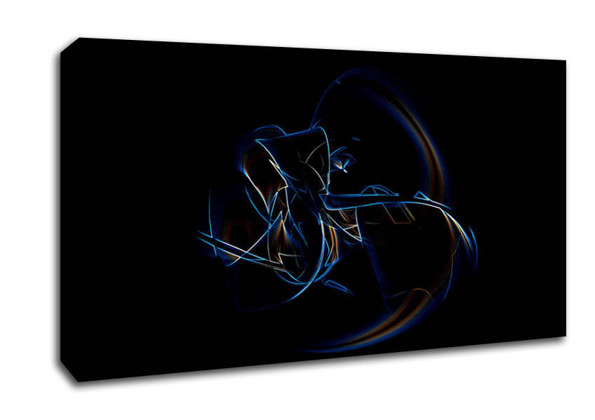Neon Whisper Canvas Wall Art