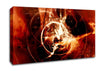 Orange Planet Of Light Canvas Wall Art