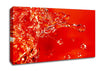 Orange Water Splash Canvas Wall Art