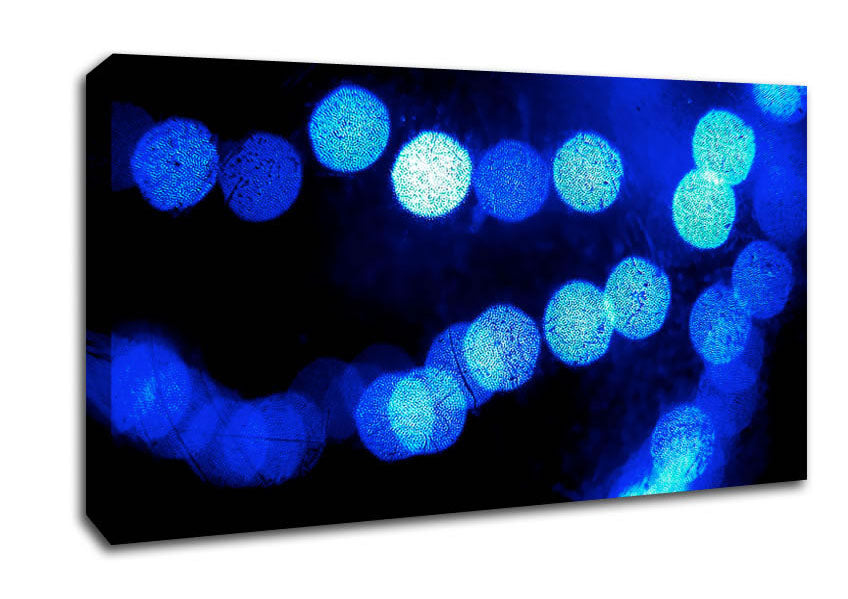 Orb Blues Canvas Wall Art