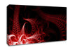 Past And Present Red Canvas Wall Art