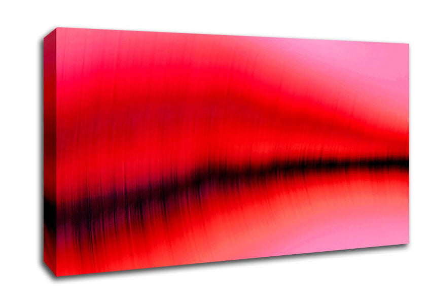 Pink Sound Wave Canvas Wall Art