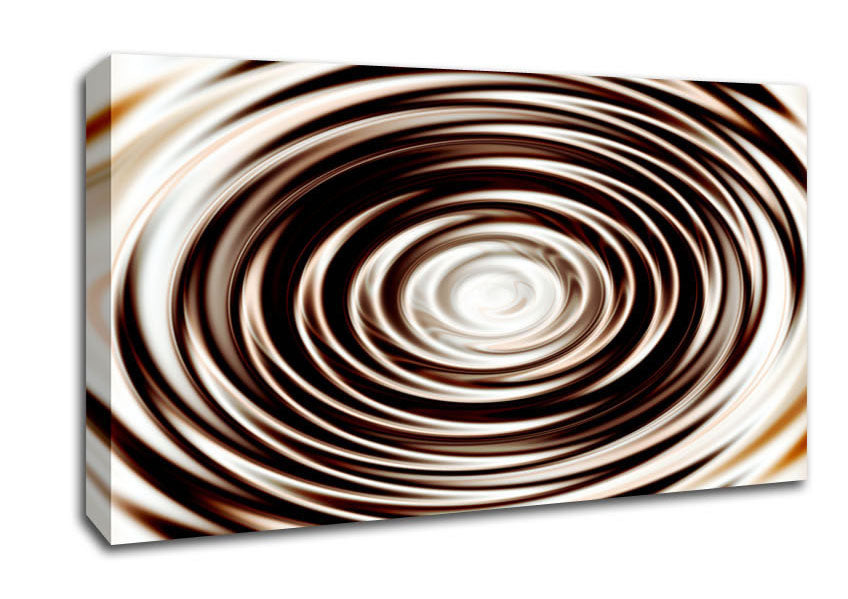 Perfect Chocolate Ripple Canvas Wall Art
