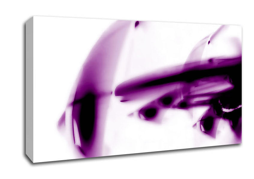 Purple Alien Planet Canvas Wall Art