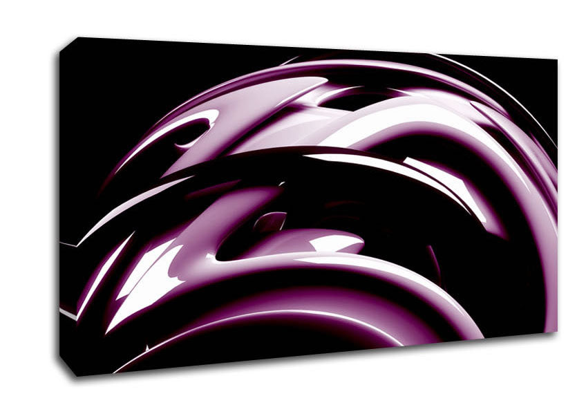 Purple Bend Canvas Wall Art