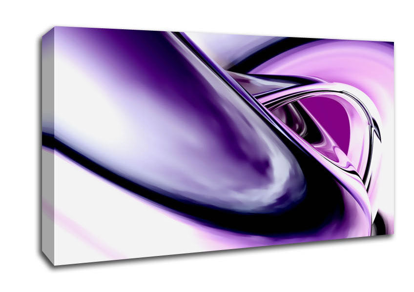 Purple Time Tunnel Canvas Wall Art