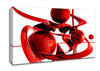 Red Balls Spiralling Canvas Wall Art