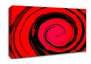 Red Liquid Swirl Canvas Wall Art