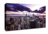 Aerial View Of New York City At Dusk Canvas Wall Art
