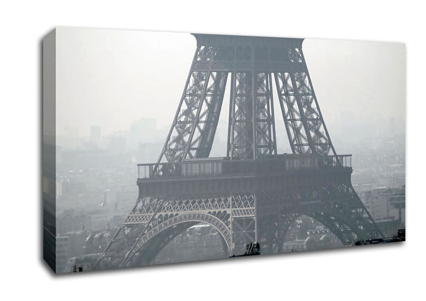 Black And White Eiffel Tower Canvas Wall Art