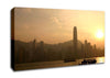 Hong Kong Misty Morning Sunrise Canvas Wall Art