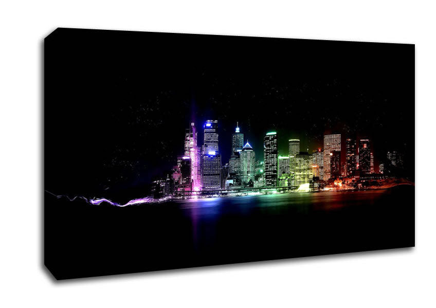 City Of Lights Canvas Wall Art