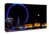 London Eye Blues In London Canvas Wall Art