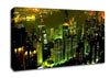 Hong Kong Bay Green Canvas Wall Art