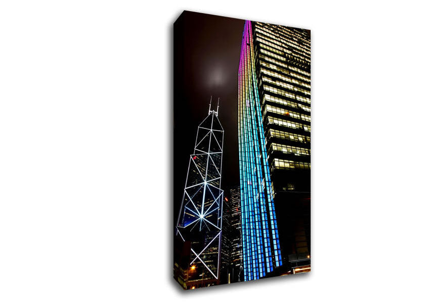 Hong Kong Buildings Canvas Wall Art