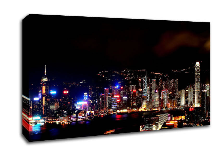 Hong Kong Reflections Canvas Wall Art