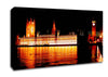 Houses Of Parliament Glow Canvas Wall Art