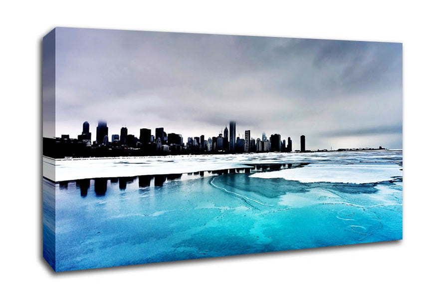 Ice City Canvas Wall Art