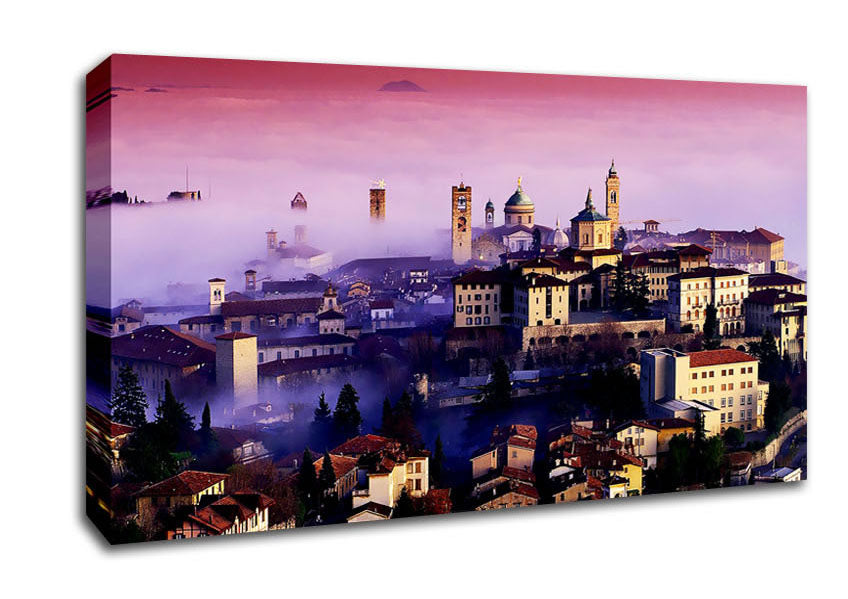 Italian City Mist Canvas Wall Art