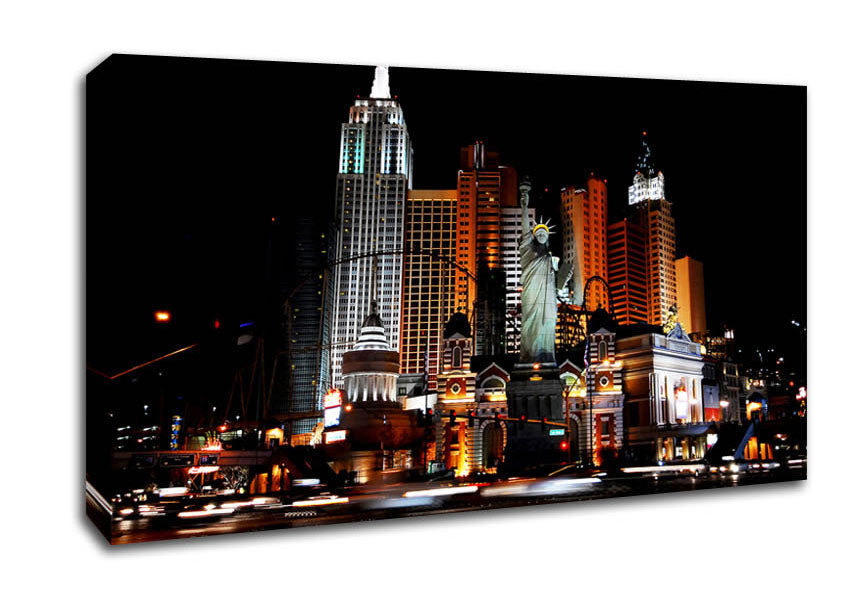 Las Vegas Statue Of Liberty Canvas Wall Art