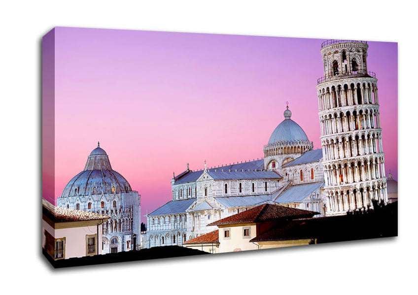 Leaning Tower Of Pisa Canvas Wall Art