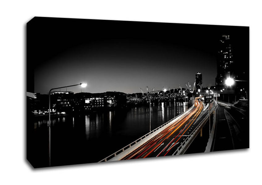 Light Traces Canvas Wall Art