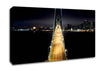 Lights on Bay Bridge Canvas Wall Art