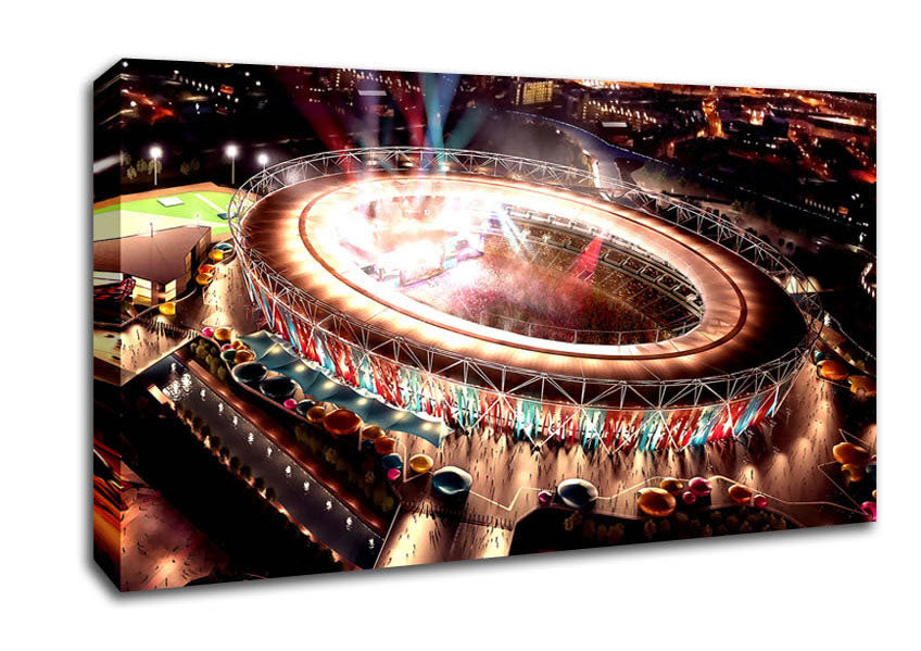 London 2012 Olympic Stadium Canvas Wall Art