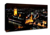 London Ariel View Night Lights Canvas Wall Art