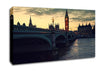 London At Dusk Canvas Wall Art